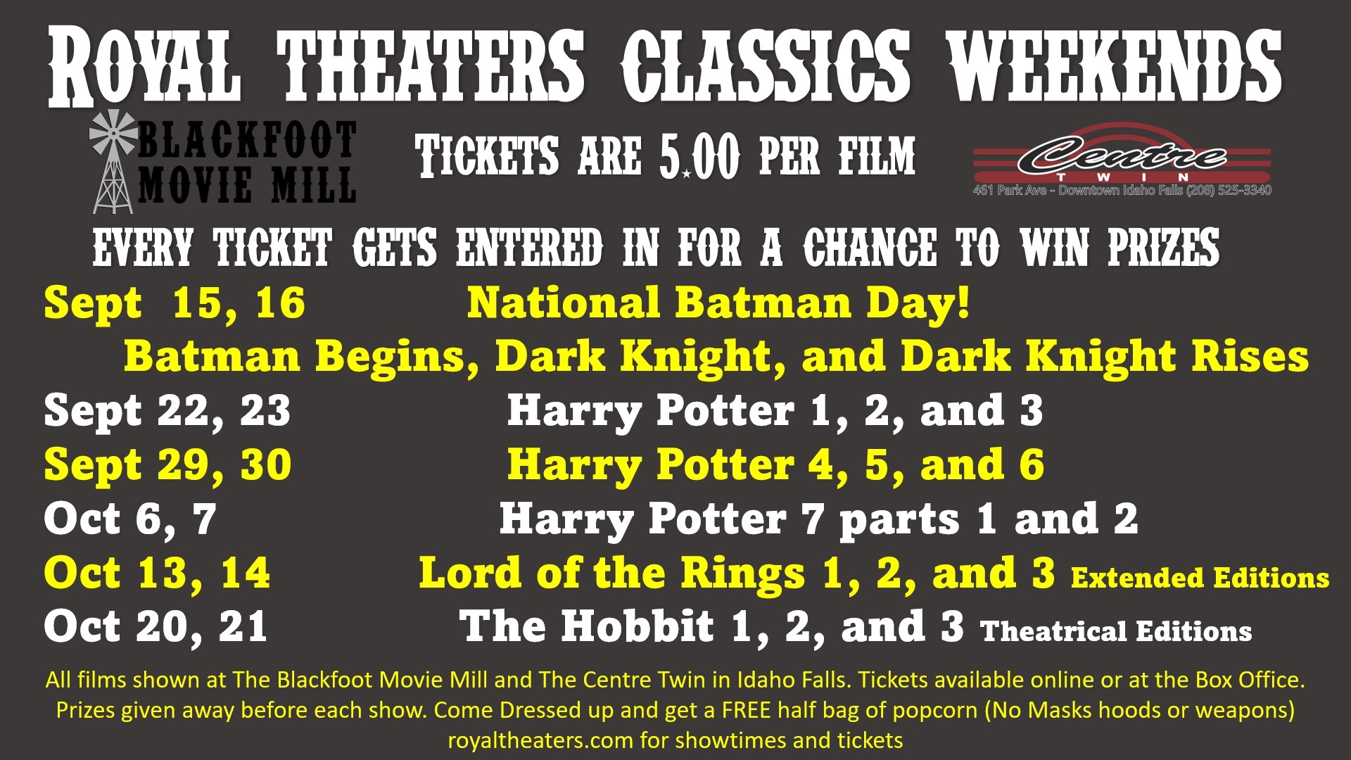 Blackfoot Showtimes Royal Theaters